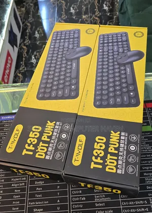 Twolf TF350 Dot Punk Wireless Keyboard MouseCombo–Stylish,Comfortable
