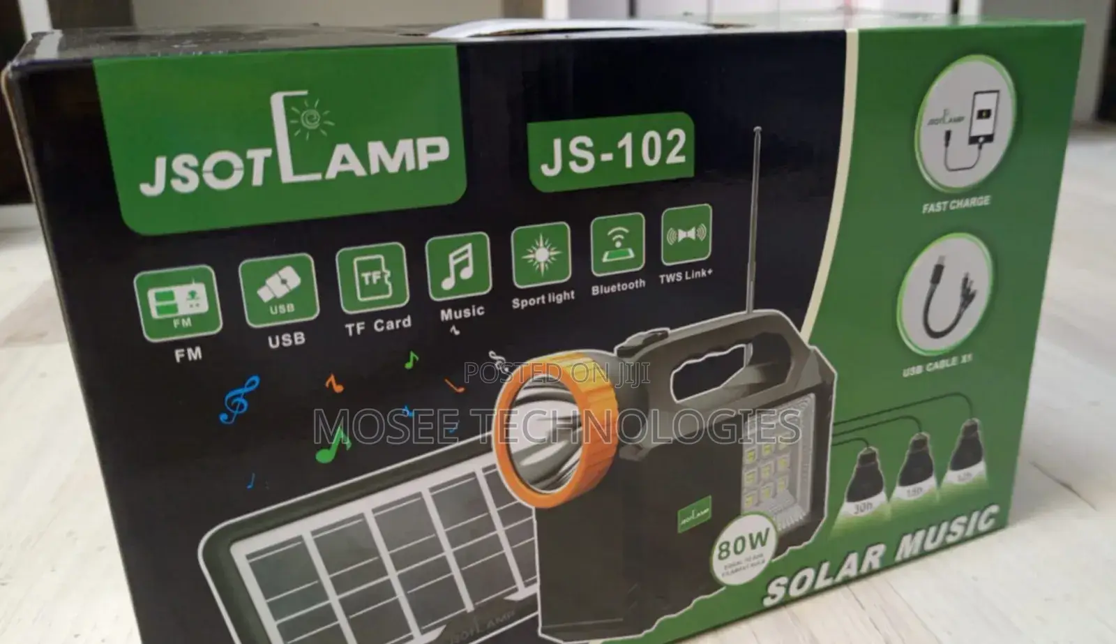 JSOT 102 Solar Energy Lighting System for Home & Outdoor