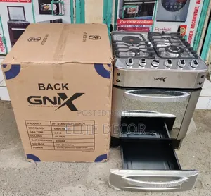 GNIX INOX 60x60 Cooker 3 Gas + 1 Electric Hotplate Safety Sensor Gas