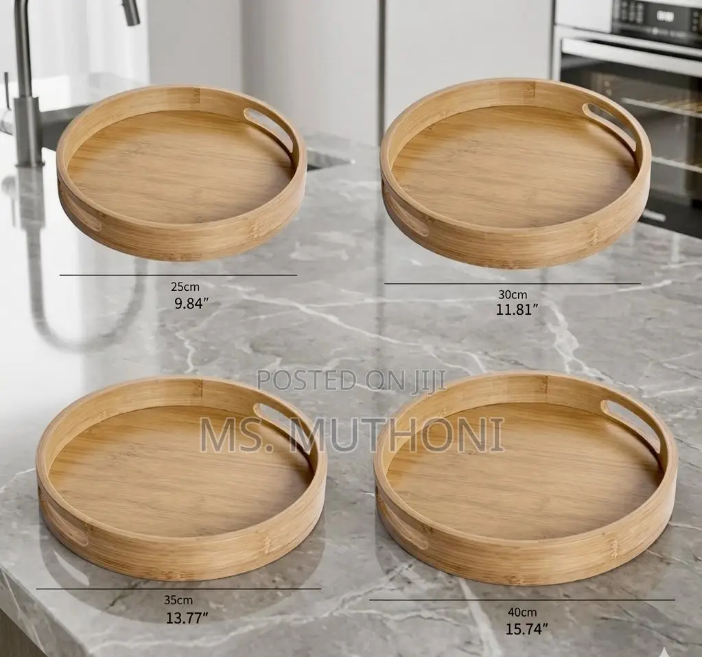 4 PCs Sienna Minimalist Ottoman Decor Trays