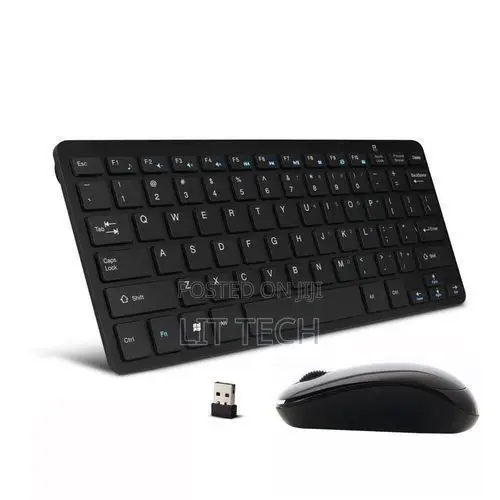 2.4 GHz Wireless Keyboard and Optical Mouse Combo and USB Receiver