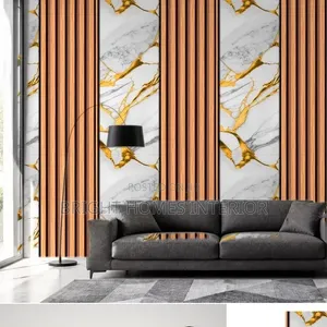 Marble Flutted Wallpaper Flutted Wallpapers