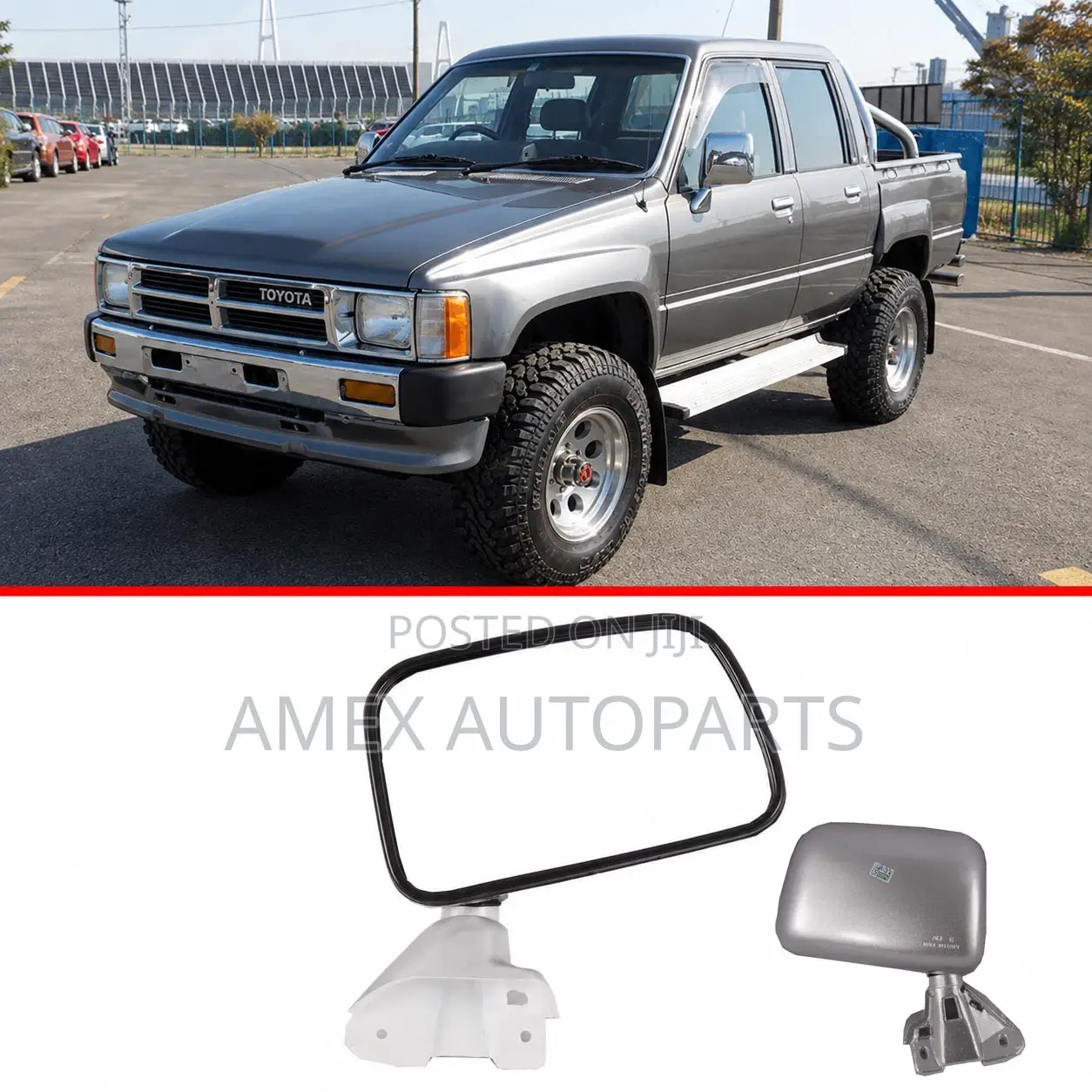 Side Mirror Toyota Hilux Yn55 Ln65 Silver Manual