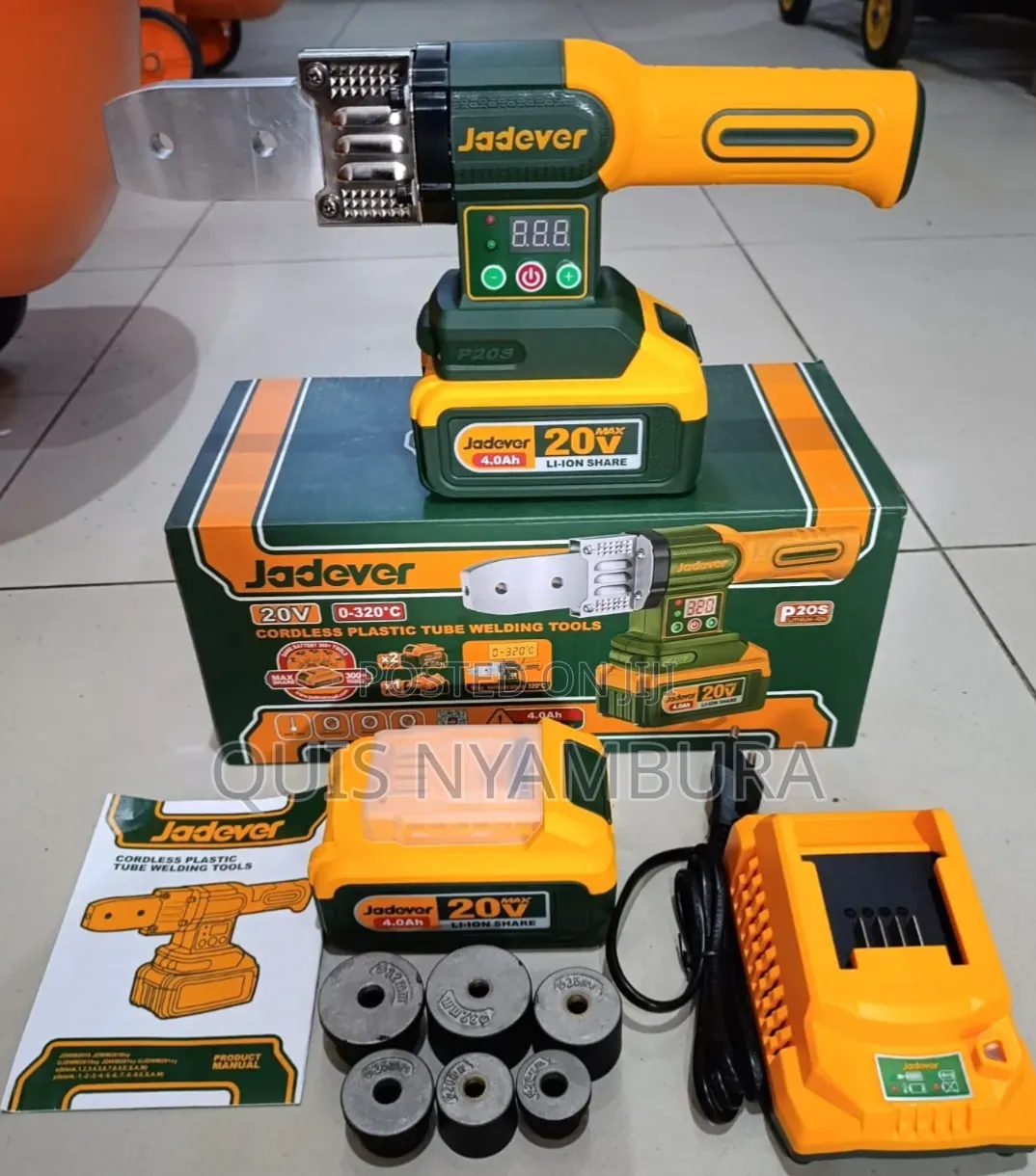 20v Cordless Plastic Tube Welding/ Rechargeable PPR Machine Jadever