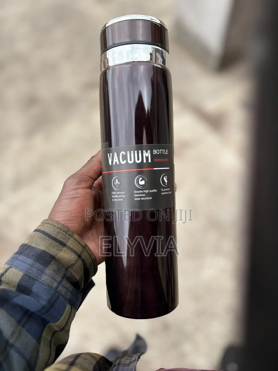 Brown 1000ml Vacuum Flask