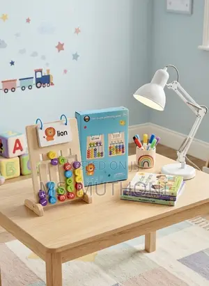Wooden Alphabet Spelling Word Matching Learning Board