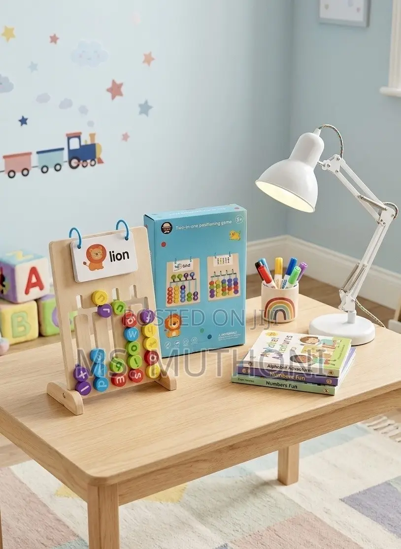Wooden Alphabet Spelling Word Matching Learning Board