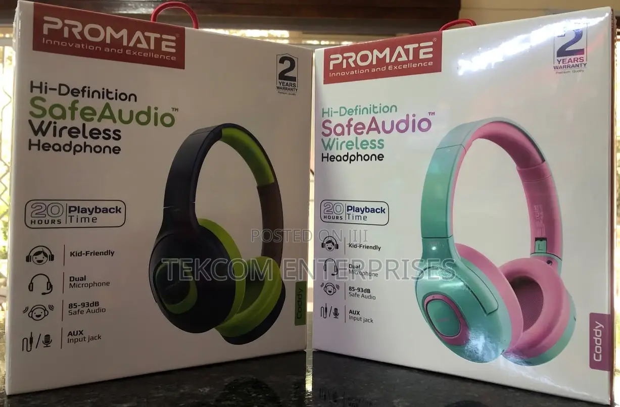 Promate Coddy Hi-Definition SafeAudio Wireless Headphone