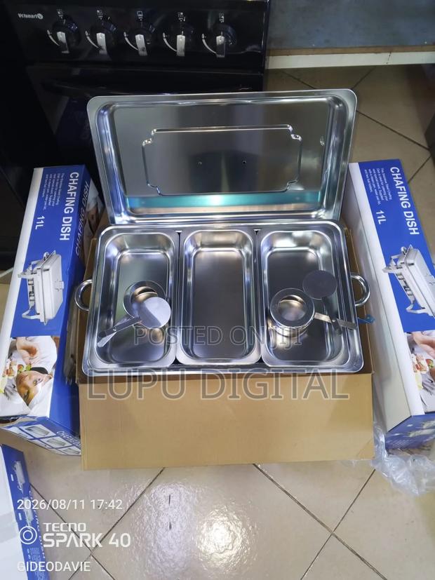 11l 3 Tray Chaffing Dishes - main view