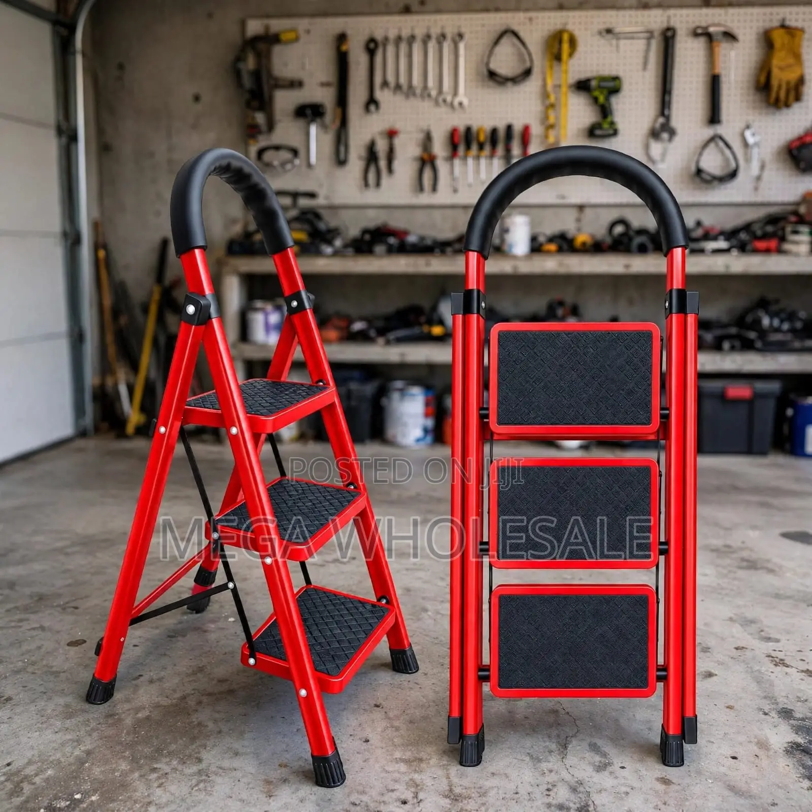 2,3,4 5 Step Folding Ladder Easy Carry for Home Improvement