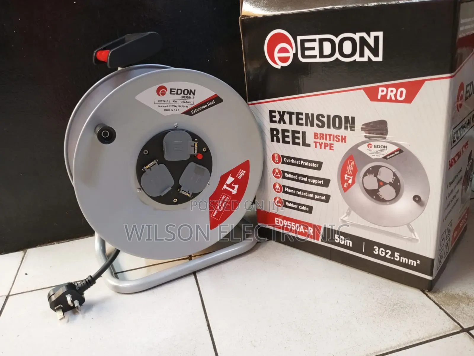 Edon Reel Cable 100m/2.5 Mm