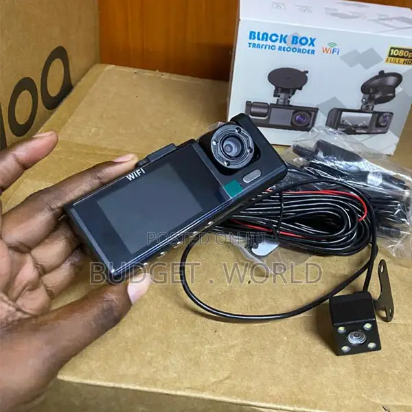DVR, 1080P Full HD, Front + Rear + Cabin Cam3 Channel Rearview Dashcam