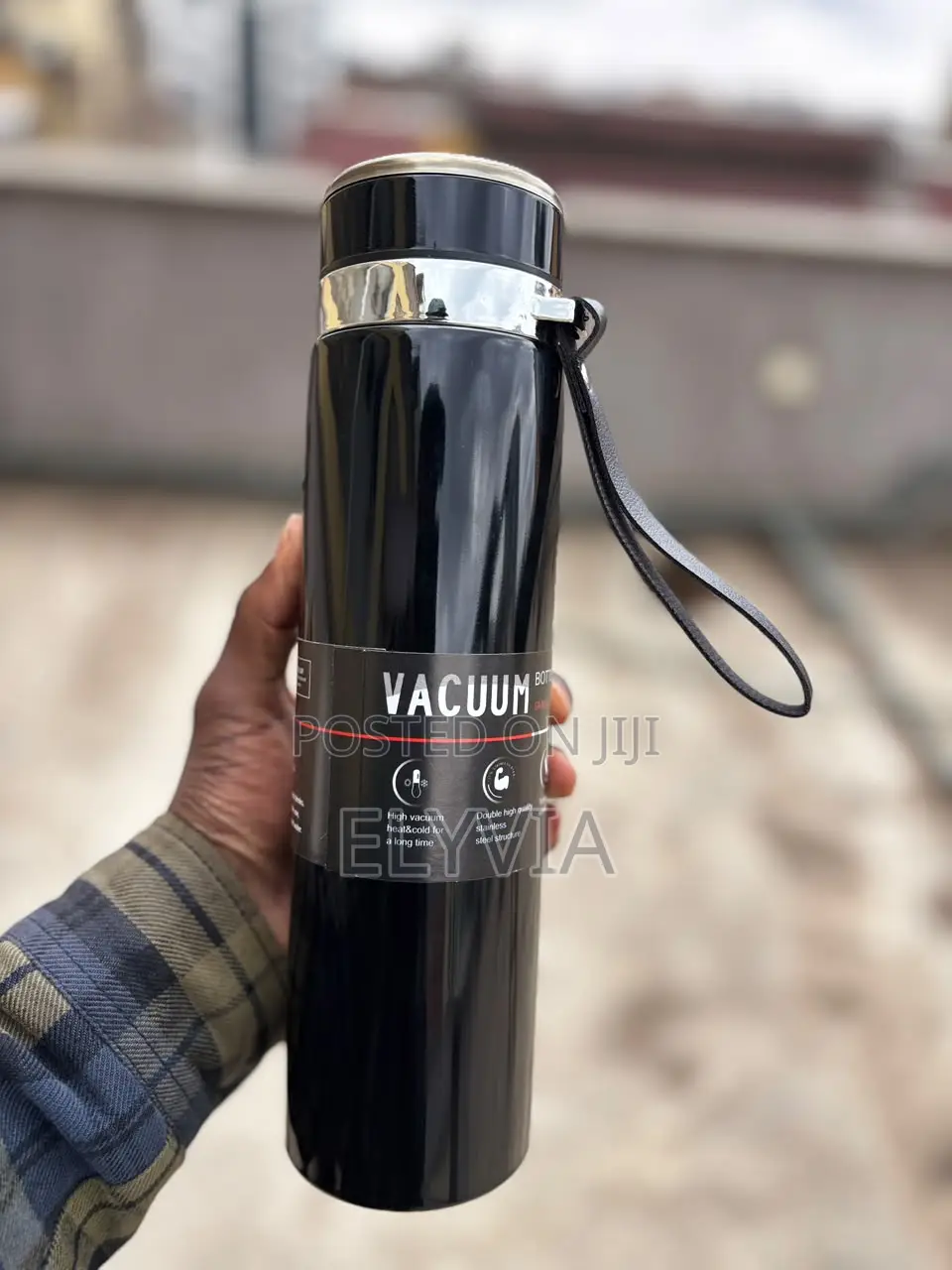 Black Vacuum Flask
