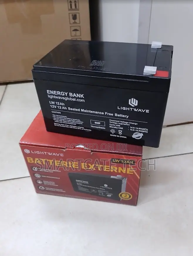 Original Lightwave 12V 12Ah Rechargeable UPS Battery