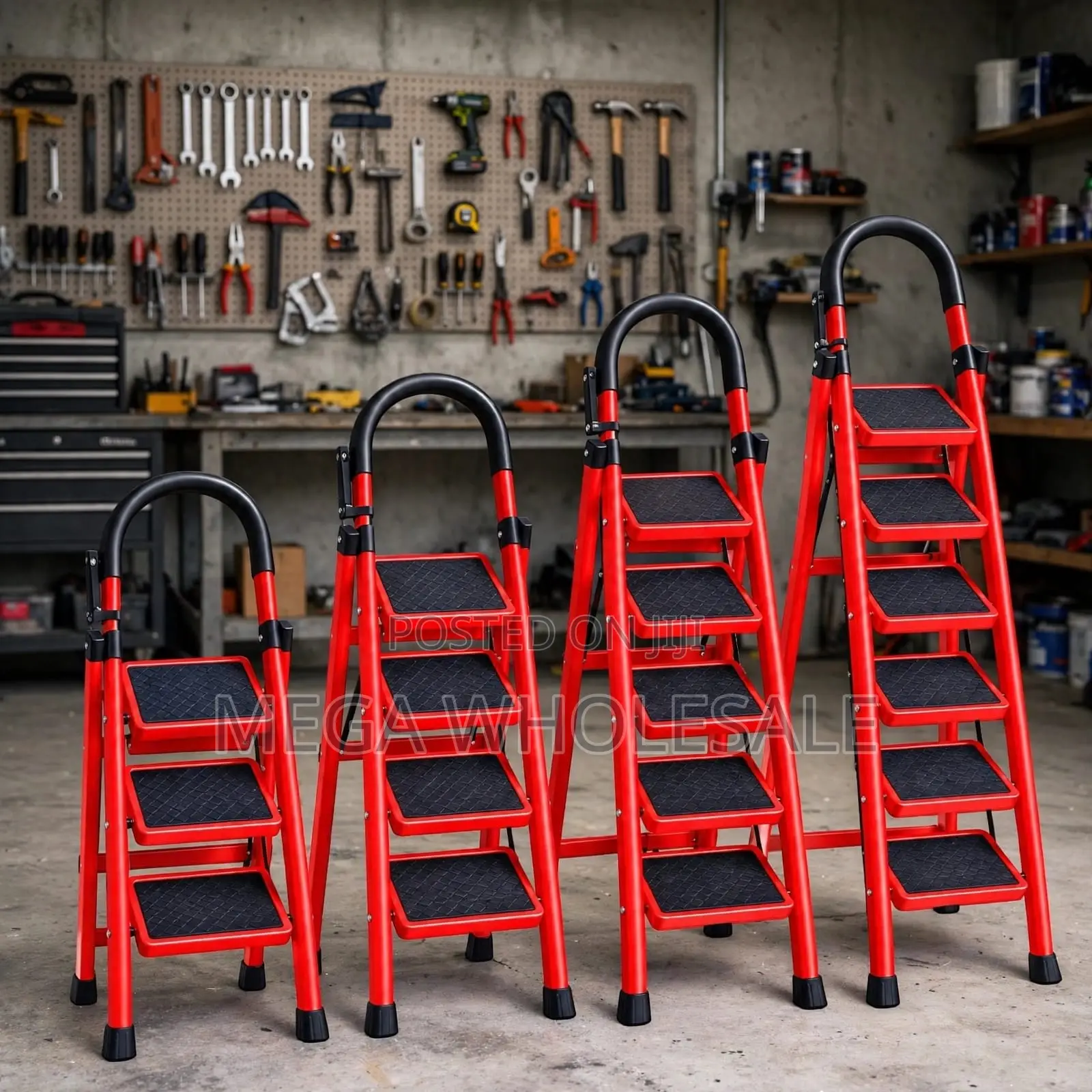 2,3,4 5 Step Folding Ladder Balanced Structure for Repair Work