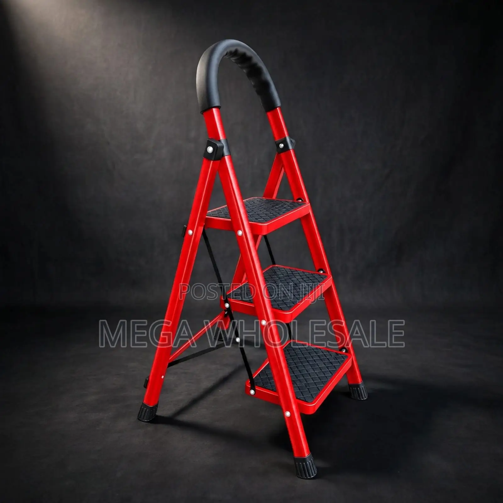 2,3,4 5 Step Folding Ladder Stable Platform for Storage Access