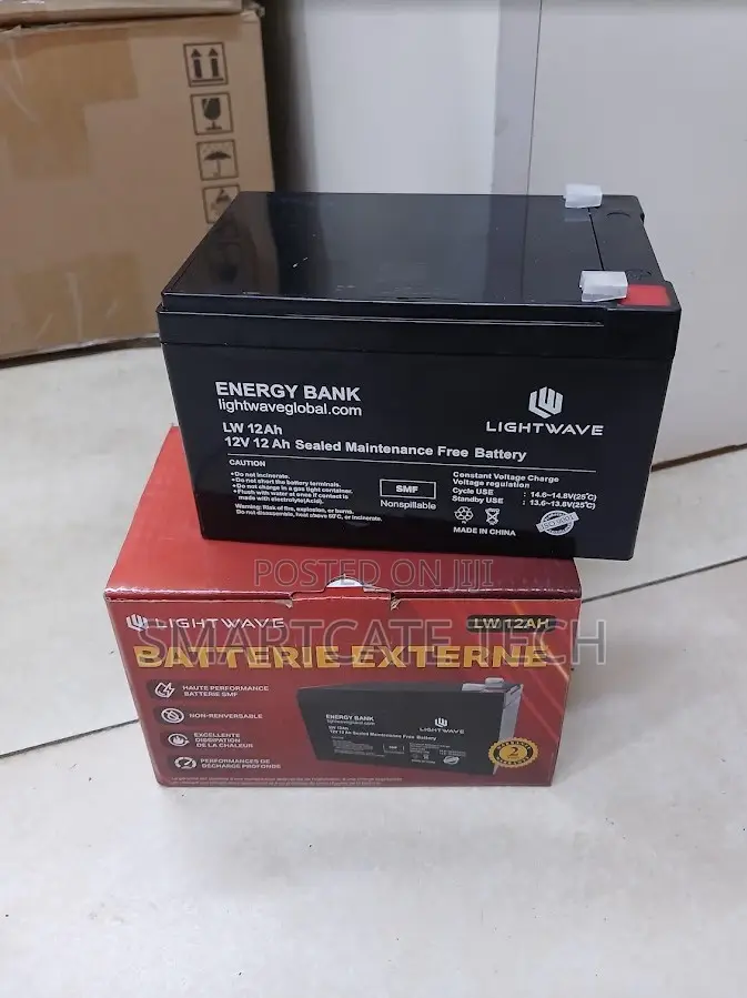 Lightwave 12V 12Ah Battery for UPS Backup Systems