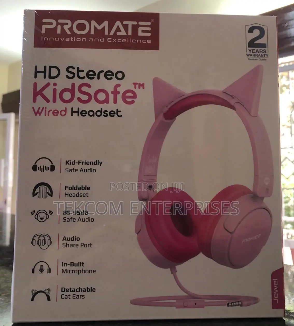 Promate Jewel HD Stereo KidSafe Wired Headset