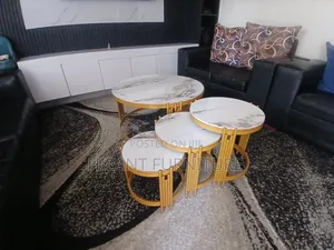 4pcs Round Marble Coffee Table