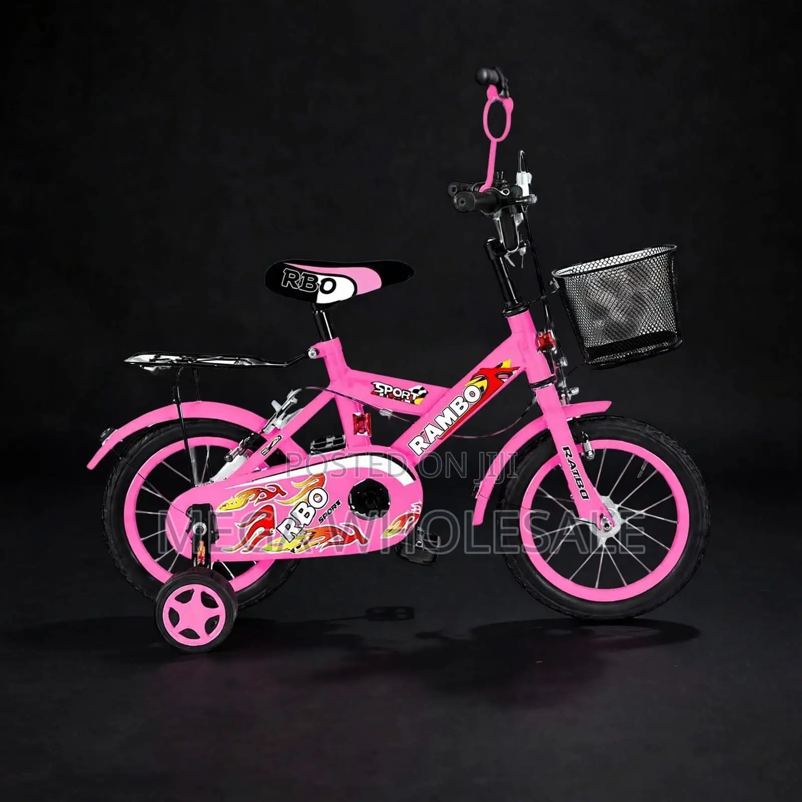 Vibrant 4–6 Years Size 16 Inch Color Pink Kids Bike Bicycle
