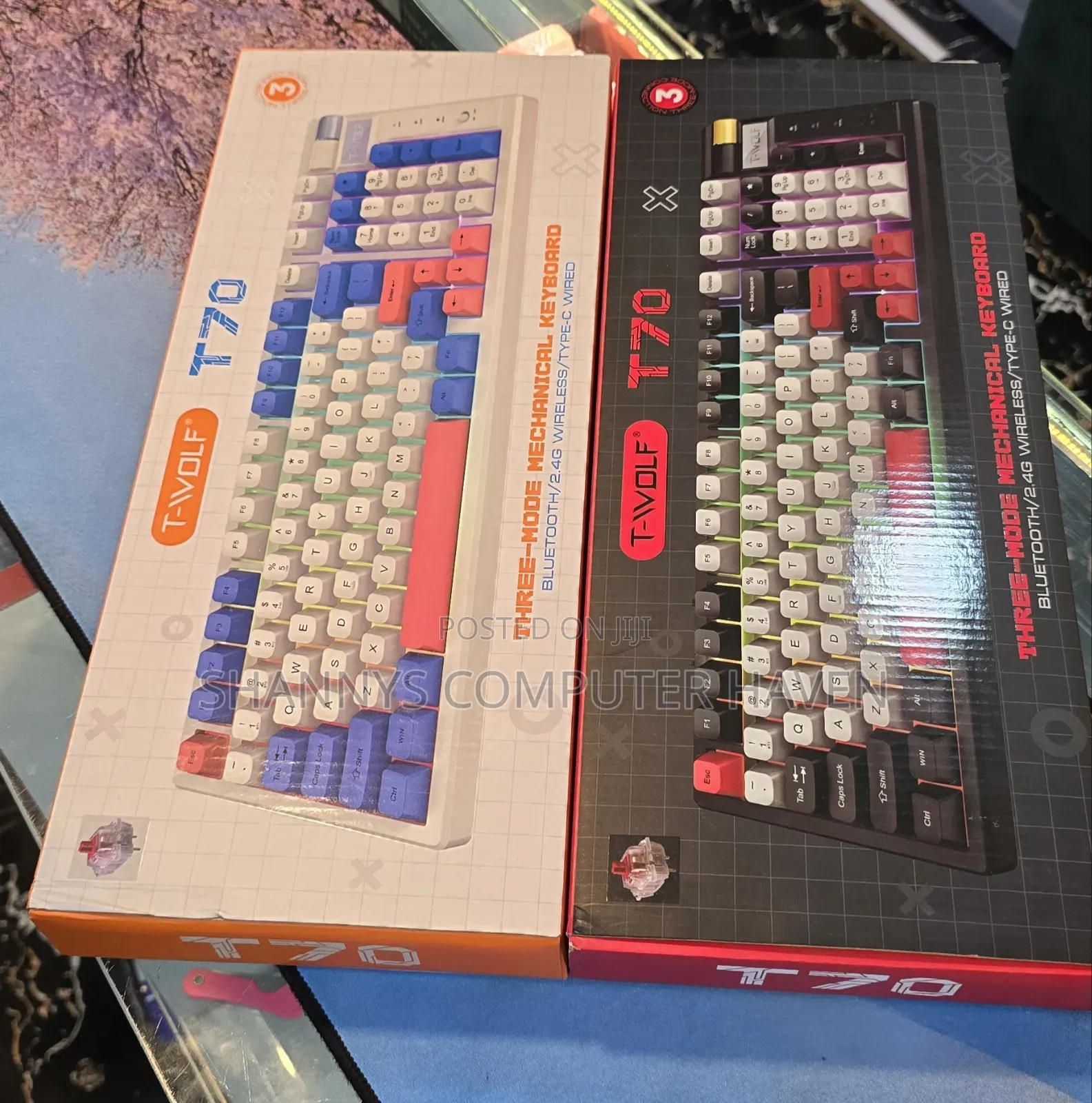 Twolf T70 Three-Mode Mechanical Gaming Keyboard
