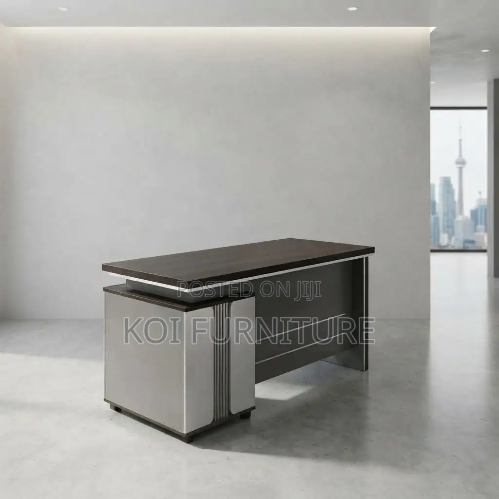 Office Desk; 1400MM Executive Desk With Stationery Drawers