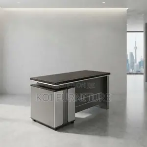 Office Desk; 1400MM Executive Desk With Stationery Drawers
