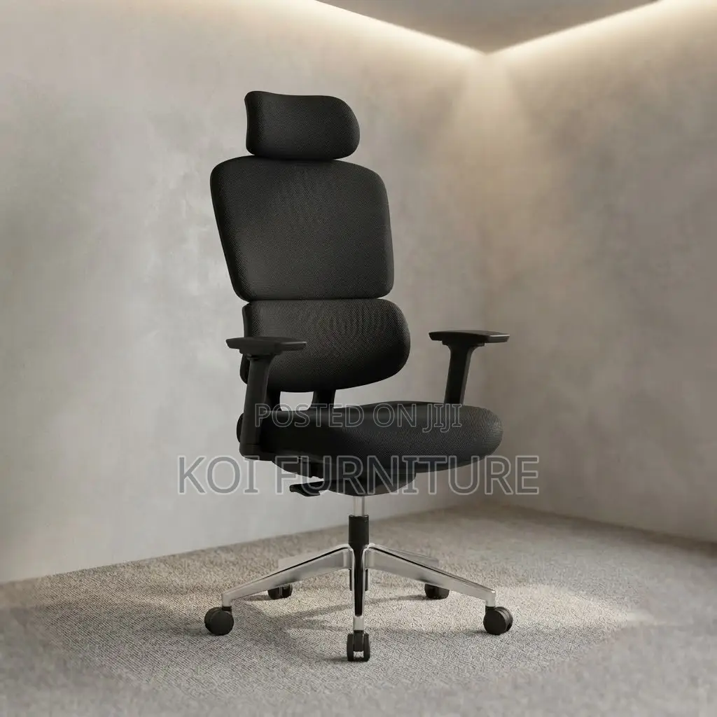 Office Chairs; Orthopedic Executive Office Leather Seat With Headrest