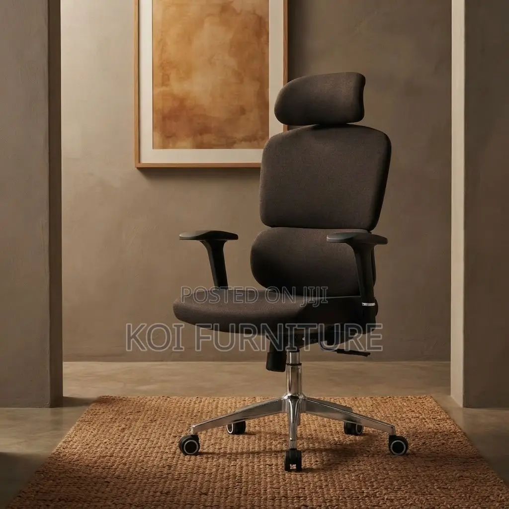 Office Chairs; Orthopedic Executive Office Leather Seat With Headrest