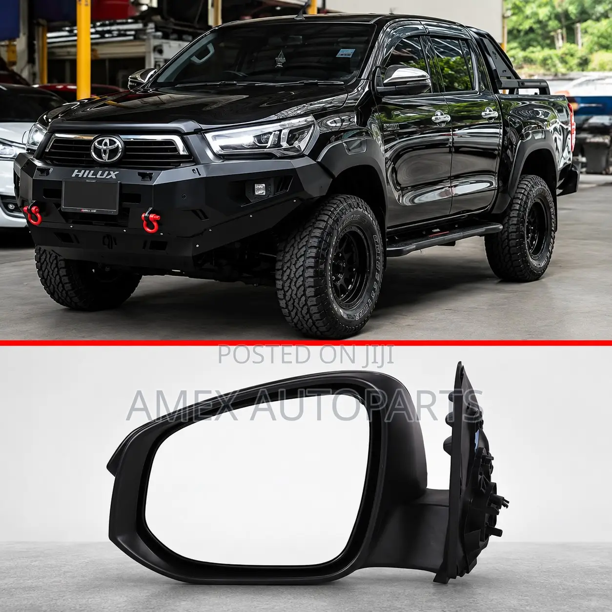 Side Mirror Revo Black Manual