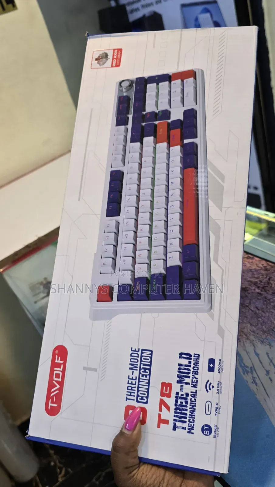 Twolf TF78 Three-Mode Mechanical Gaming Keyboard