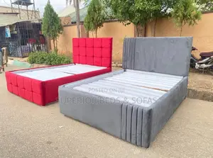 5x6 Regal Grey Ribbed Chester Bed