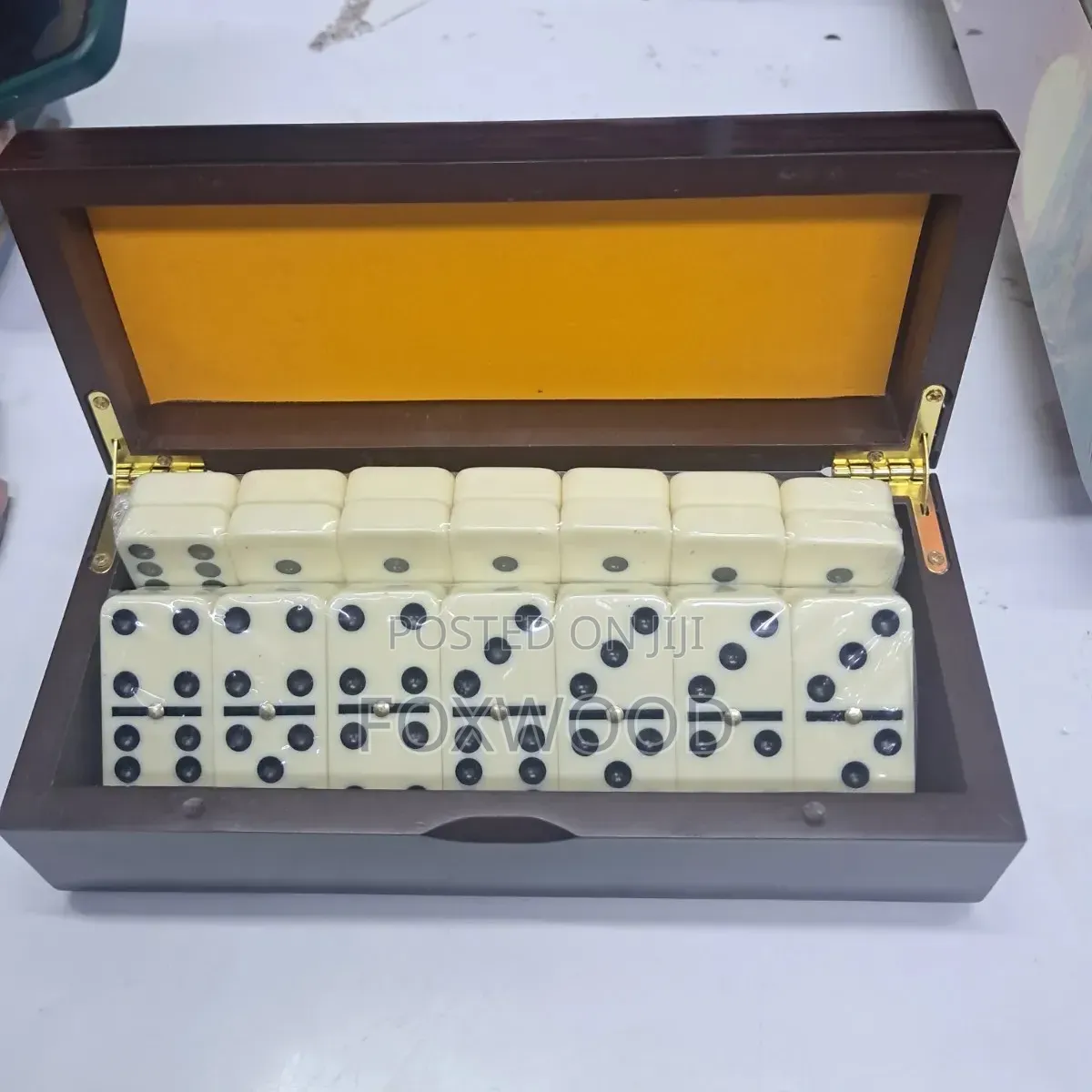 Wooden Case Dominoes