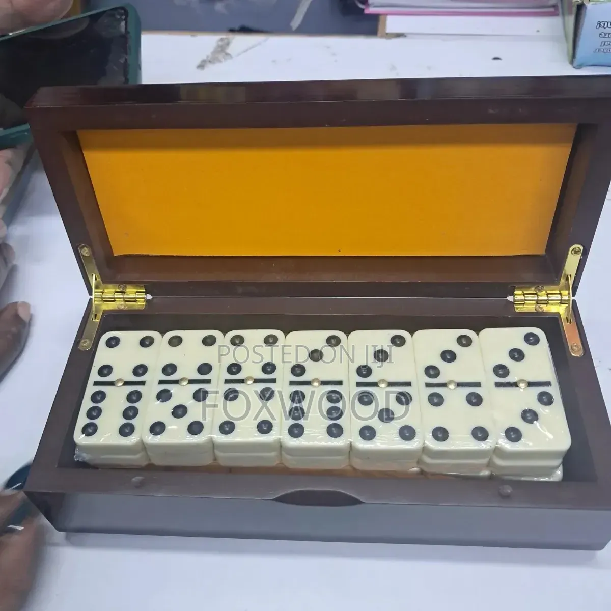 Wooden Case Dominoes