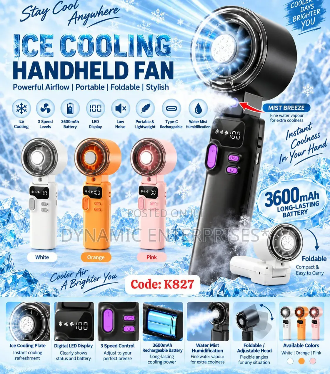 Low Noise Foldable Ice Cooling Plate Technology