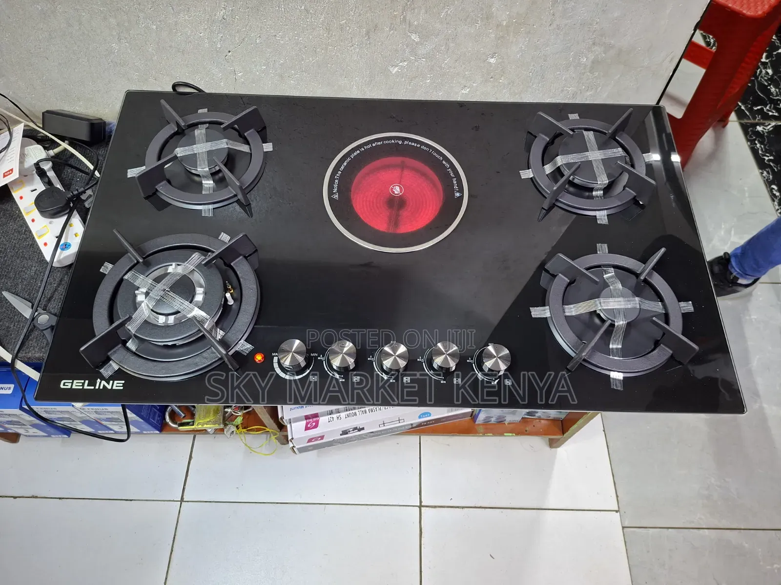 Geline 90cm Hob 4G+1E