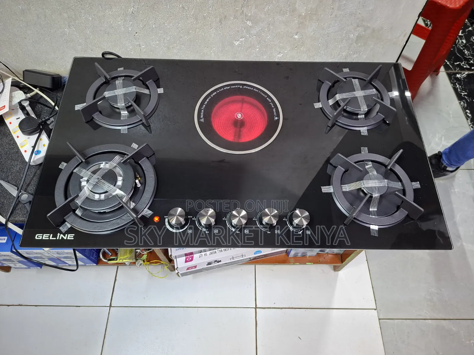 Geline 90cm Hob 4G+1E