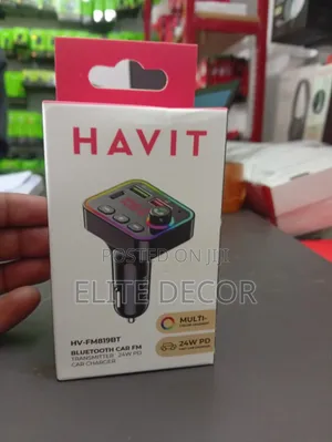 Havit HV-FM819BT Bluetooth 5.0 Car FM Transmitter 24W PD Fast Charger