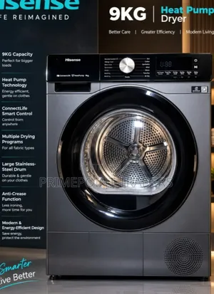 Hisense 9KG Front Load Heat Pump Dryer – Powerful Efficient