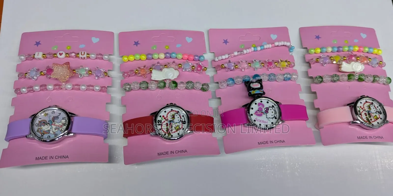 Kids Bracelet Watch Set – Colorful Stylish Gift