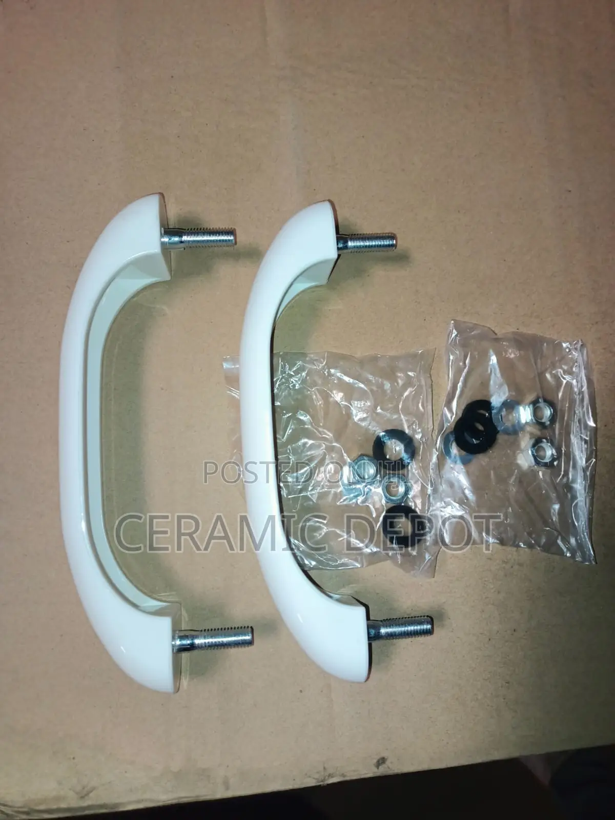 Bath Tab Handles White