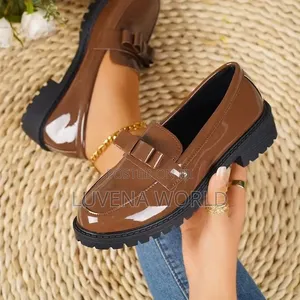Ladies Laceless Brogues