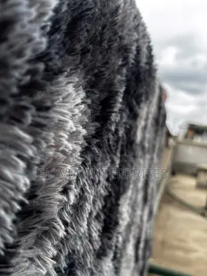 Grey Fluffy Carpet