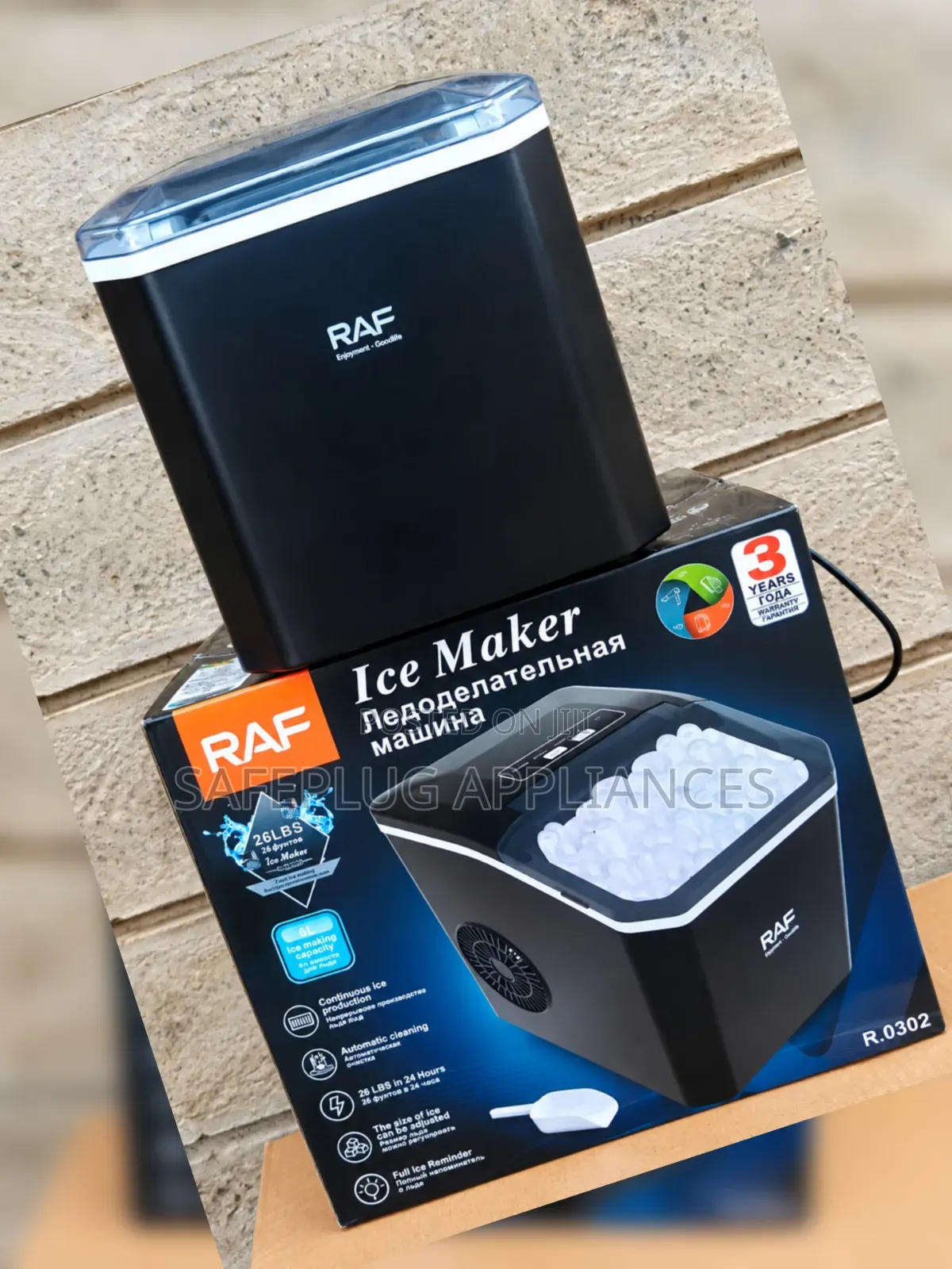 Automatic 6L Ice Cube Maker Machine – Fast Convenient Ice Production