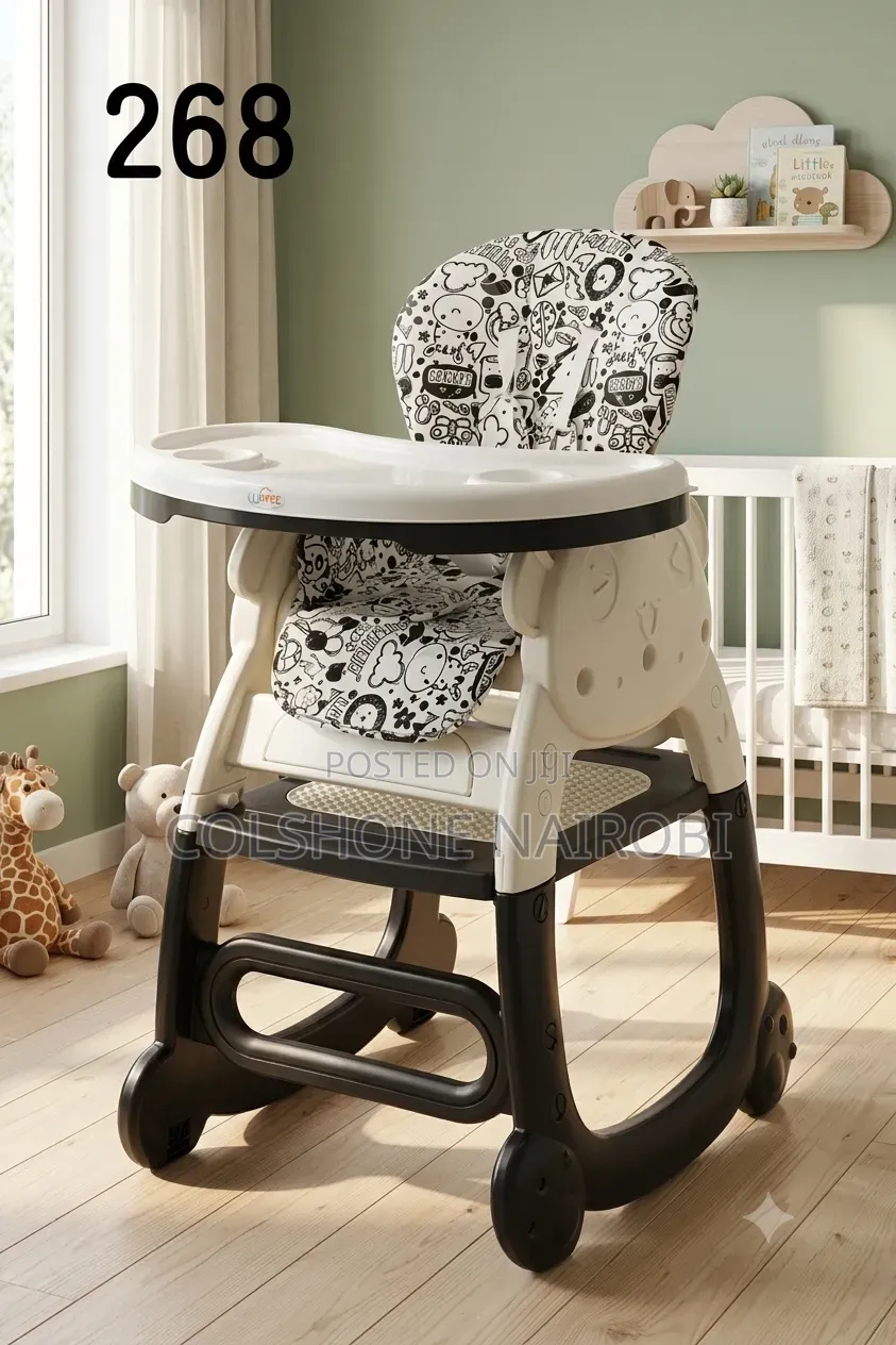 3-in-1Baby High Chair Rocking Chair With Removable Tray