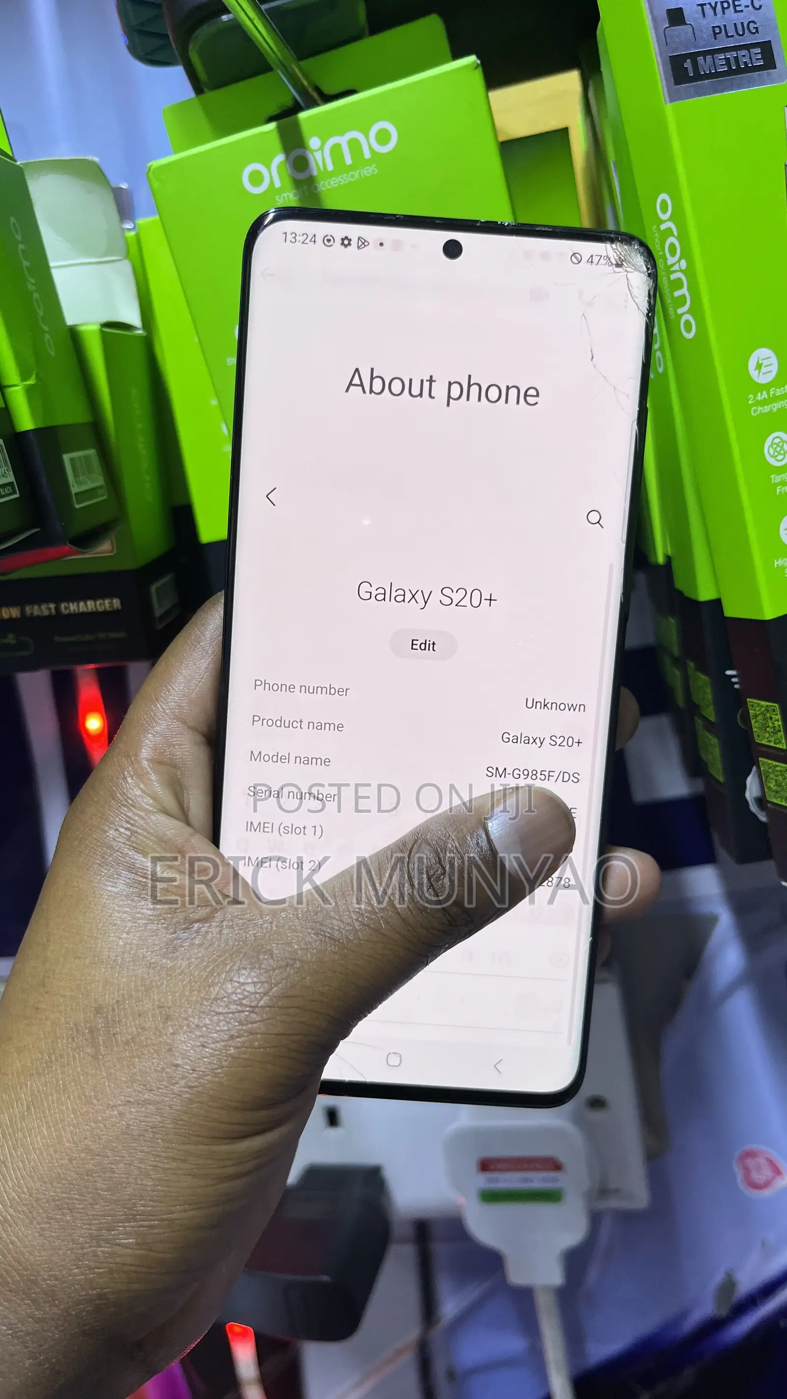 Samsung Galaxy S20+ 128 GB Black