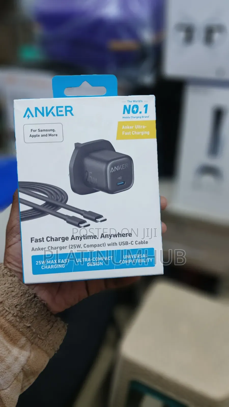 Anker Charger With USB-C-USB-C 5ft Cable