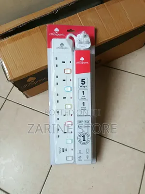 Sais Office Point 5 Ways 1 USB 1 Type C Port 3000ma Power Surge 1 Yr