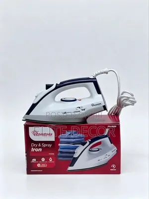 Ramtons RM/693 Dry Iron Box 1300W | Non-Stick Soleplate | Spray Iron