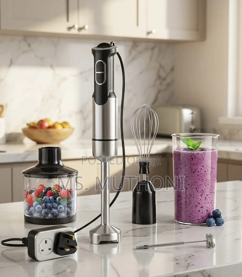 DSP 5 in 1 Hand Blender Set With Chopper and Whisk